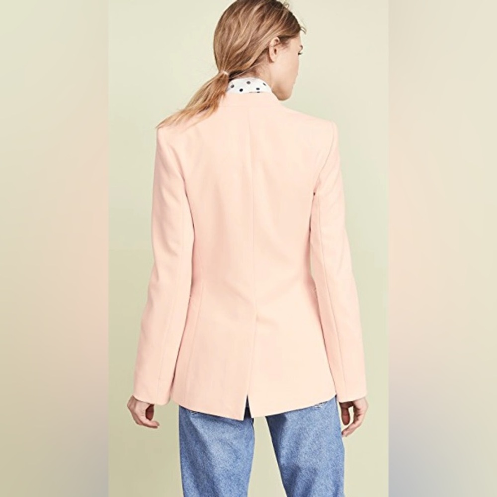 NWT $395 Alice + Olivia Jerri Stand-collar Blazer In Pink - Picture 6 of 9